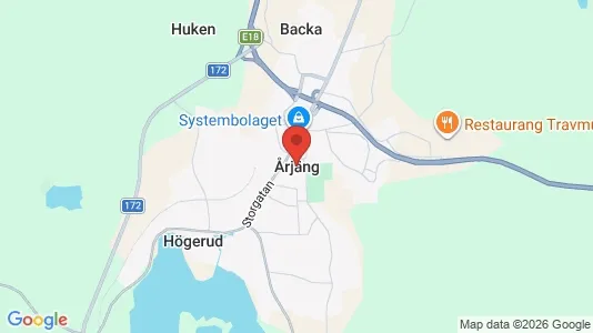Hus att hyra i Årjäng - kort over placeringen