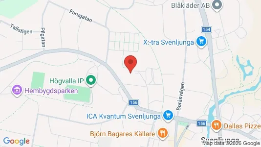 Lägenheter att hyra i Svenljunga - kort over placeringen