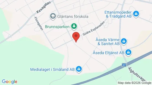 Lägenheter att hyra i Uppvidinge - kort over placeringen