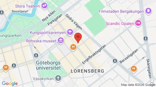 Lägenheter att hyra i Göteborg Centrum - kort over placeringen