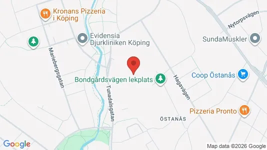 Lägenheter att hyra i Köping - kort over placeringen