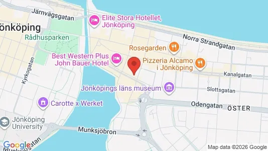 Lägenheter att hyra i Jönköping - kort over placeringen