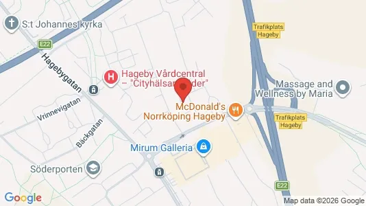Lägenheter att hyra i Norrköping - kort over placeringen