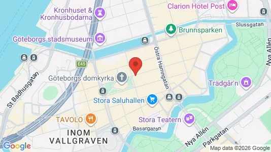 Lägenheter att hyra i Göteborg Centrum - kort over placeringen