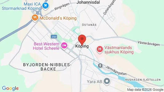 Lägenheter att hyra i Köping - Bild från Google Street View