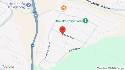 Lägenheter att hyra i Borås - kort over placeringen