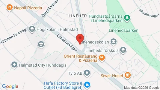 Lägenheter att hyra i Halmstad - kort over placeringen