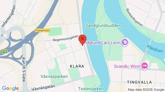 Lägenheter att hyra i Karlstad - kort over placeringen
