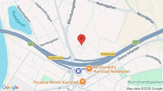 Lägenheter att hyra i Karlstad - kort over placeringen
