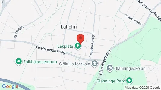 Lägenheter att hyra i Laholm - kort over placeringen