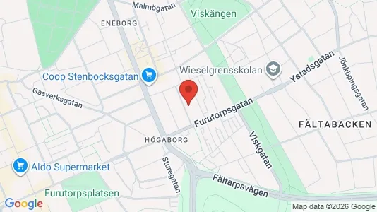 Lägenheter att hyra i Helsingborg - kort over placeringen