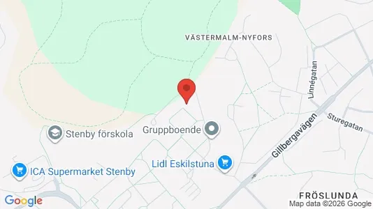 Lägenheter att hyra i Eskilstuna - kort over placeringen