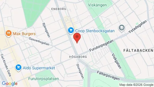 Lägenheter att hyra i Helsingborg - kort over placeringen