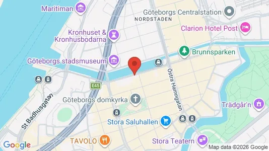 Lägenheter att hyra i Göteborg Centrum - kort over placeringen