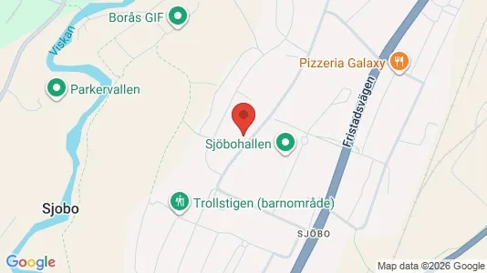 Lägenheter att hyra i Borås - kort over placeringen