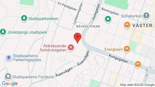 Lägenheter att hyra i Jönköping - kort over placeringen