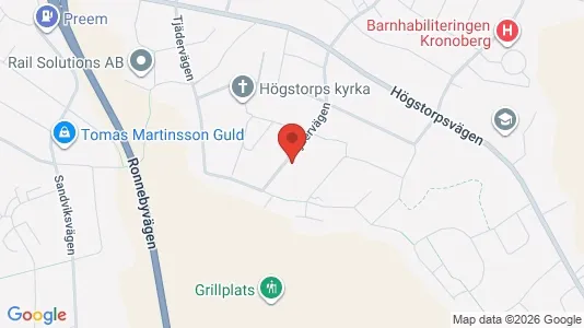 Lägenheter att hyra i Växjö - kort over placeringen