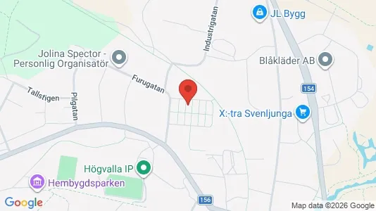 Lägenheter att hyra i Svenljunga - kort over placeringen