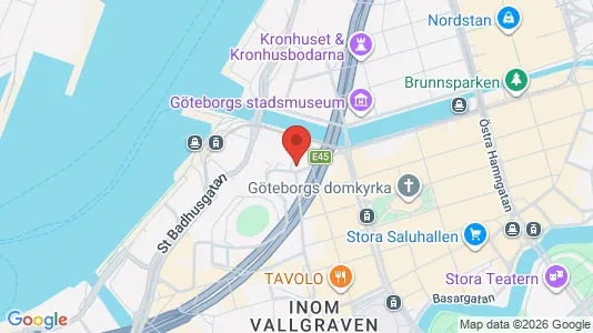 Lägenheter att hyra i Göteborg Centrum - kort over placeringen