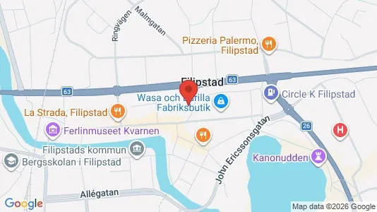 Lägenheter att hyra i Filipstad - Bild från Google Street View
