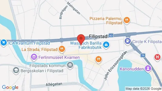 Lägenheter att hyra i Filipstad - kort over placeringen