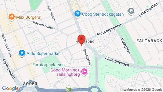 Lägenheter att hyra i Helsingborg - kort over placeringen
