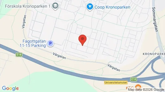 Lägenheter att hyra i Karlstad - kort over placeringen