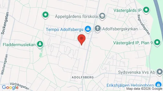 Lägenheter att hyra i Helsingborg - kort over placeringen