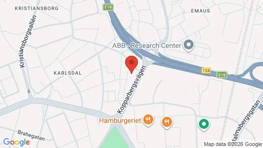 Lägenheter att hyra i Västerås - kort over placeringen