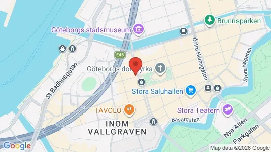Lägenheter att hyra i Göteborg Centrum - kort over placeringen