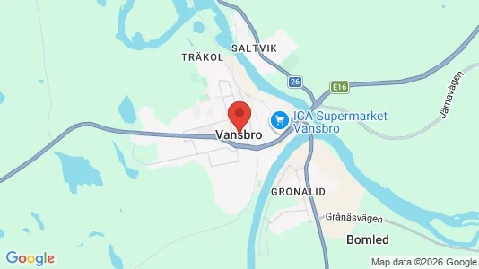 Lägenheter att hyra i Vansbro - Bild från Google Street View