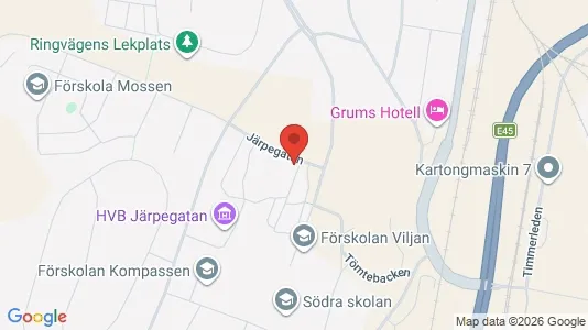 Lägenheter att hyra i Grums - kort over placeringen
