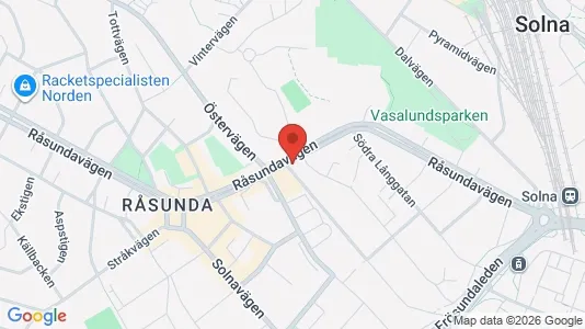 Lägenheter att hyra i Solna - kort over placeringen