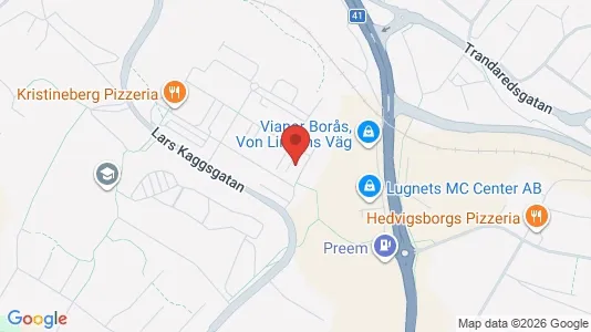 Lägenheter att hyra i Borås - kort over placeringen