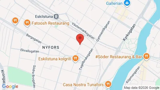 Lägenheter att hyra i Eskilstuna - kort over placeringen
