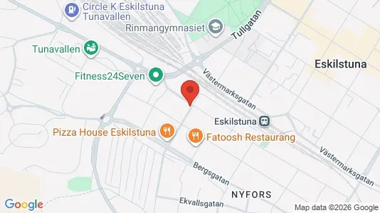 Lägenheter att hyra i Eskilstuna - kort over placeringen
