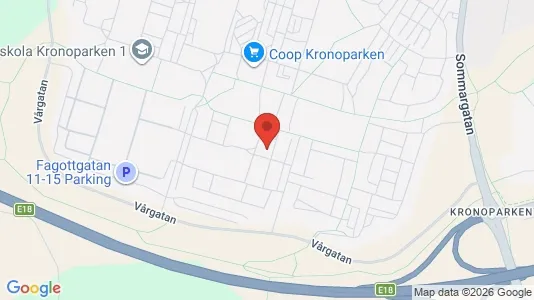 Lägenheter att hyra i Karlstad - kort over placeringen