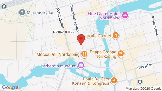 Lägenheter att hyra i Norrköping - kort over placeringen