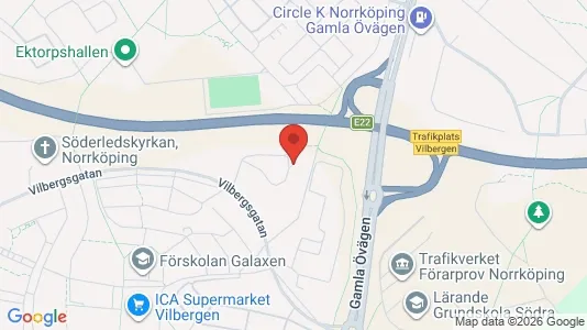 Lägenheter att hyra i Norrköping - kort over placeringen