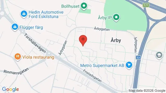 Lägenheter att hyra i Eskilstuna - kort over placeringen