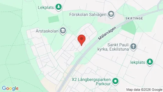 Lägenheter att hyra i Eskilstuna - kort over placeringen