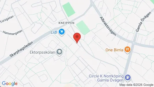 Lägenheter att hyra i Norrköping - kort over placeringen