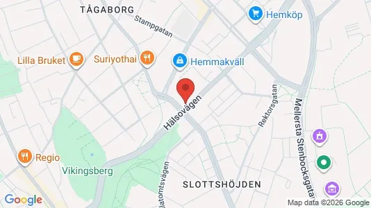 Lägenheter att hyra i Helsingborg - kort over placeringen