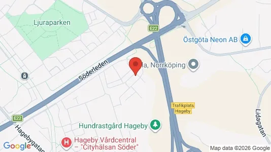 Lägenheter att hyra i Norrköping - kort over placeringen