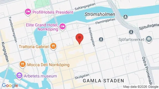 Lägenheter att hyra i Norrköping - kort over placeringen