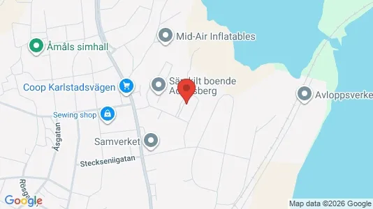Lägenheter att hyra i Åmål - kort over placeringen