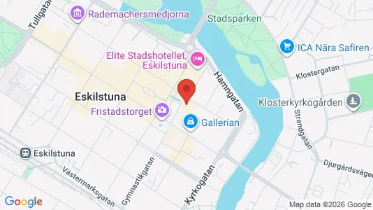 Lägenheter att hyra i Eskilstuna - kort over placeringen