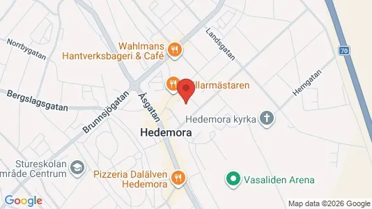 Lägenheter att hyra i Hedemora - kort over placeringen
