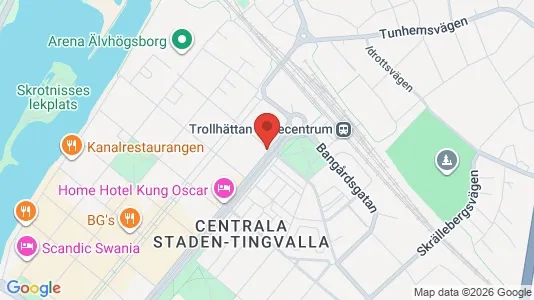 Lägenheter att hyra i Trollhättan - Bild från Google Street View