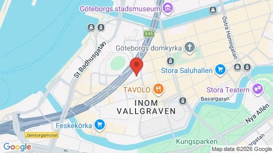 Lägenheter att hyra i Göteborg Centrum - kort over placeringen